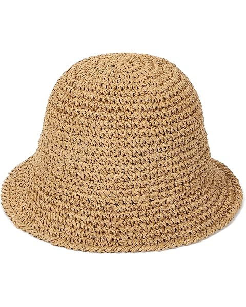 Womens Floppy Straw Sun Hat Packable Wide Brim Summer Beach Hat Foldable Crochet Bucket Hats | Amazon (US)