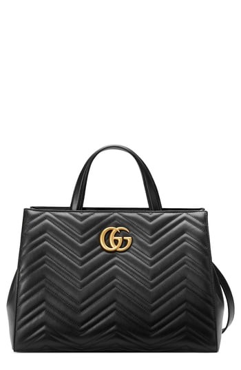Gucci Gg Marmont Medium Matelasse Leather Top Handle Shoulder Bag - | Nordstrom