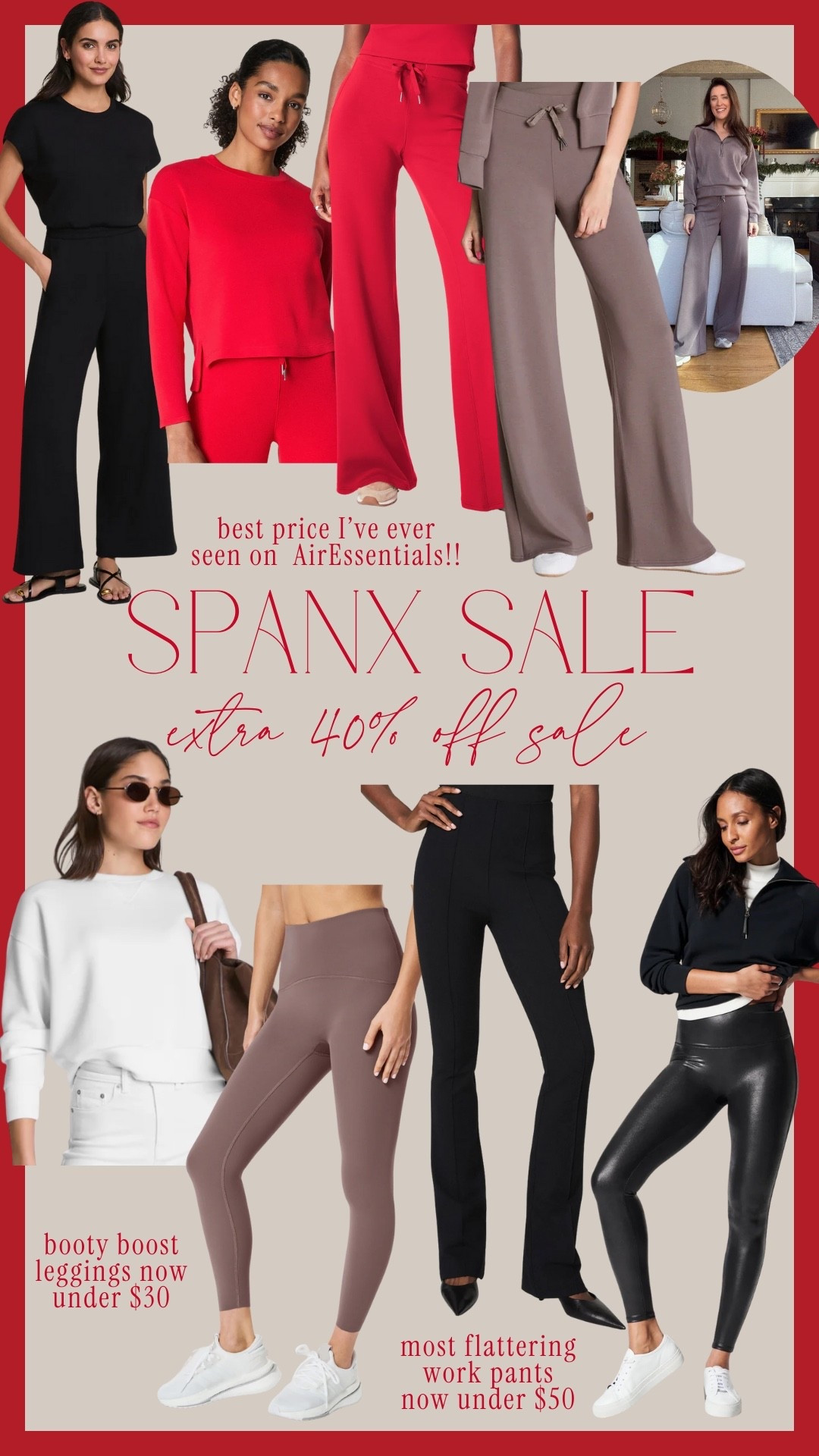 Spanx Sale extra 40% off select sale items!!! Have never seen AirEssentials this low, plus the best work pants under $50

#LTKSaleAlert #LTKCyberWeek #LTKWorkwear