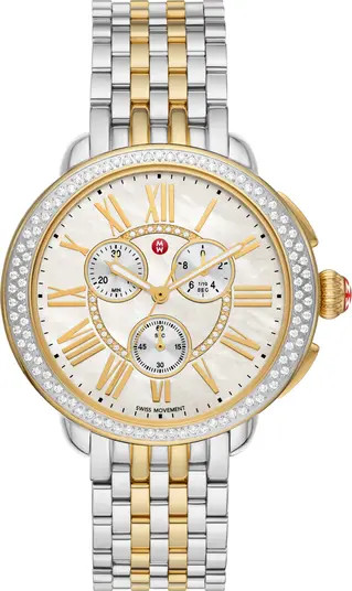 Serein Diamond Bracelet Chronograph Watch, 40mm x 38mm | Nordstrom Rack