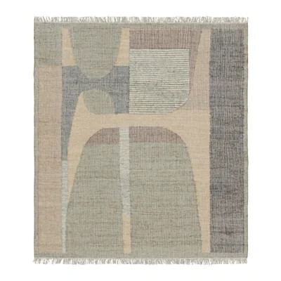 Rug & Kilim’S Flatweave Rug In Beige With Brown, Gray & Green Geometric Patterns | Perigold