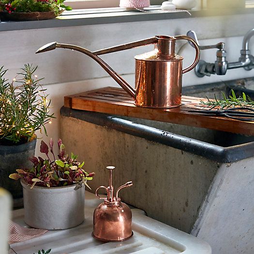 Haws 1 Liter Copper Watering Can + Mister Gift Set | Terrain