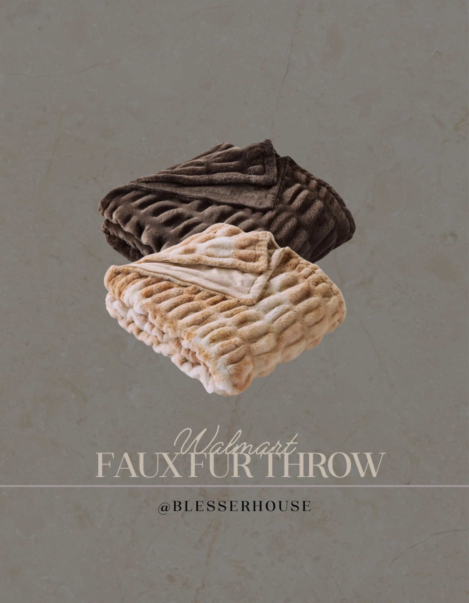 So soft! 

#walmart #softblanket #fauxfurthrow 

#LTKFindsUnder100