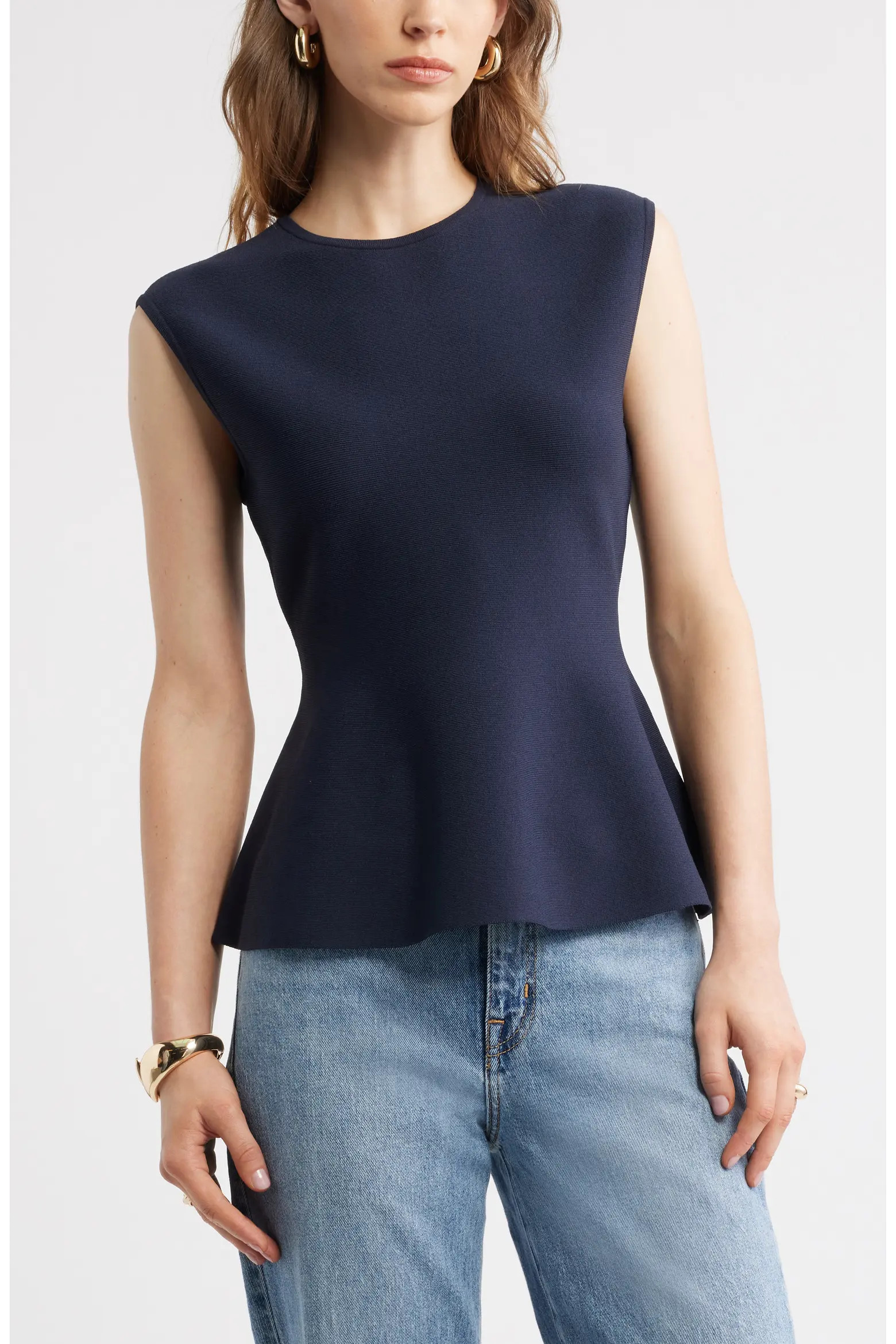 Sleeveless Peplum Sweater (Women) | Nordstrom | Nordstrom