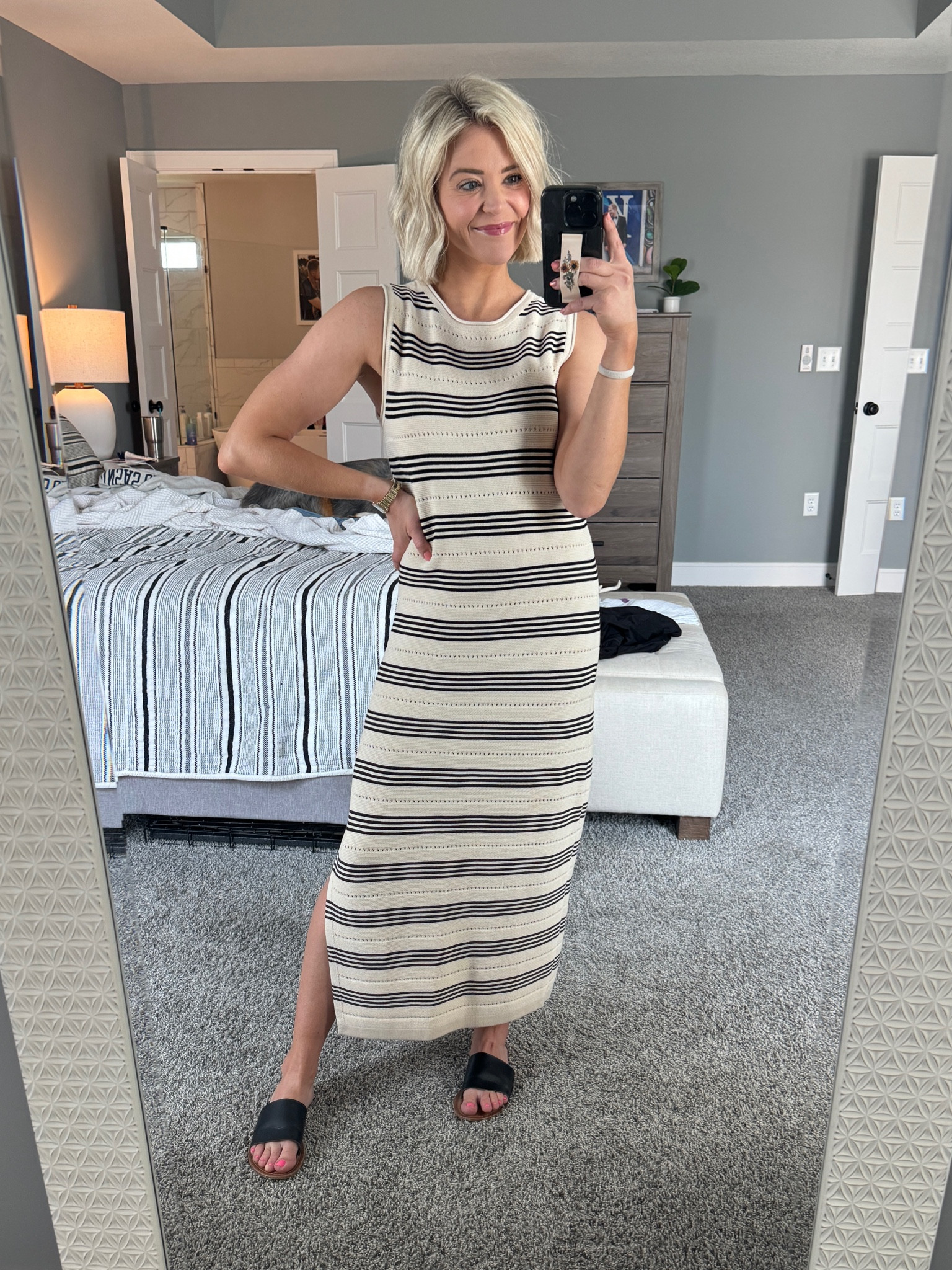 Loveee this striped amazon dress, so cute, true to size, lots of colors, comfy and would be perfect with a jean jacket for fall! 

#LTKSeasonal #LTKStyleTip #LTKFindsUnder50