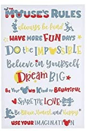 Mickie Mouse Club House Rules Canvas Quote Wall Art Decor Poster | 16x24 Disney TV Show Room Post... | Amazon (US)