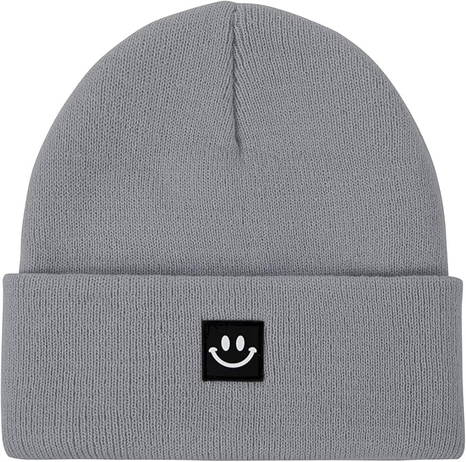 American Trends Mens Beanie Hat Unisex Knit Hat for Men Smiley Face Winter Hat for Women Beanies ... | Amazon (US)