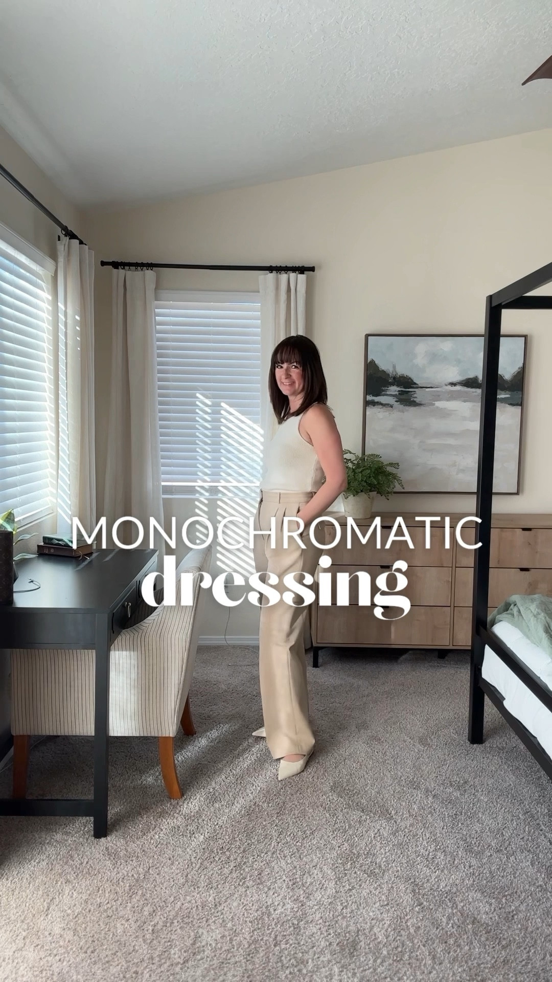 A simple way to elevate a look is by dressing in shades of the same color from head to toe. Monochromatic dressing elongates your silhouette and looks effortlessly chic. Easy peasy!

These trousers are such a great find! The material hangs so nicely and they’re thick without being bulky. 10/10

#LTKOver40 #LTKStyleTip #LTKVideo