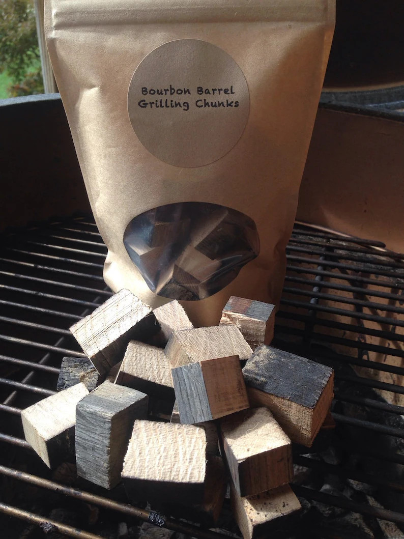 Bourbon Barrel Grilling Wood, smoking chips, Gift for him, husband, stocking stuffer, mens gift, ... | Etsy (US)