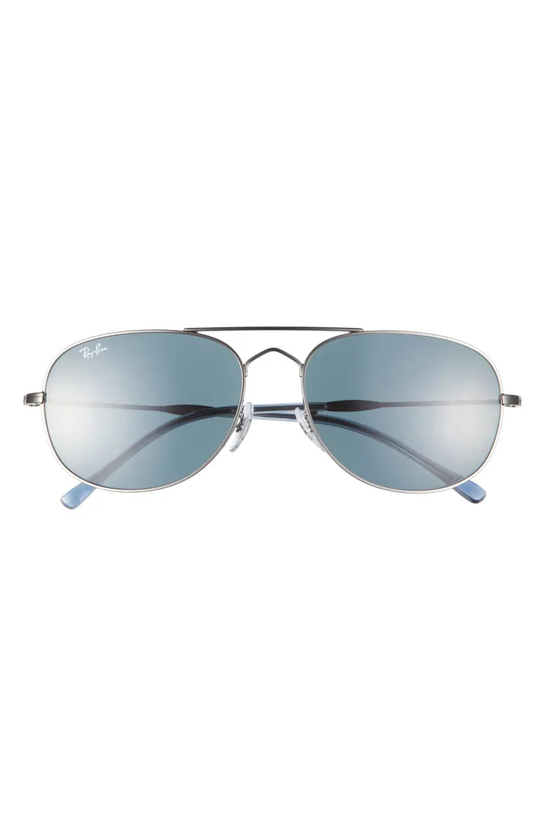 Ray-Ban Bain Bridge 60mm Pillow Aviator Sunglasses | Nordstrom | Nordstrom