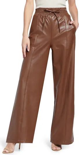 Faux Leather Wide Leg Pants | Nordstrom