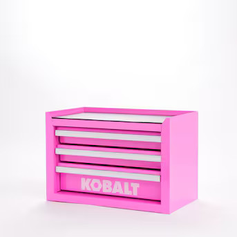 Kobalt Portable Mini Base Toolbox 11.1-in W x 7.36-in H x 6.14-in D 3 -Drawer Hot Pink Steel Tool... | Lowe's