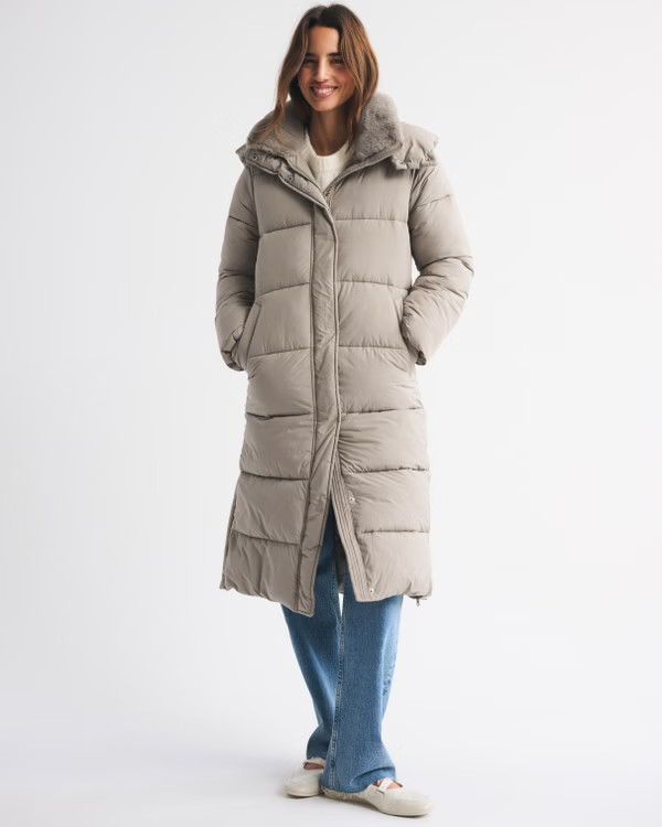 Women's Long Puffer | Women's Coats & Jackets | Abercrombie.com | Abercrombie & Fitch (US)