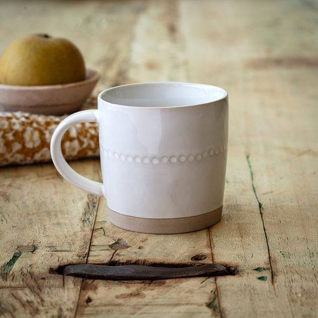 Simply Farmhouse Ceramic Coffee Mug Set of 4 | Antique Farm House