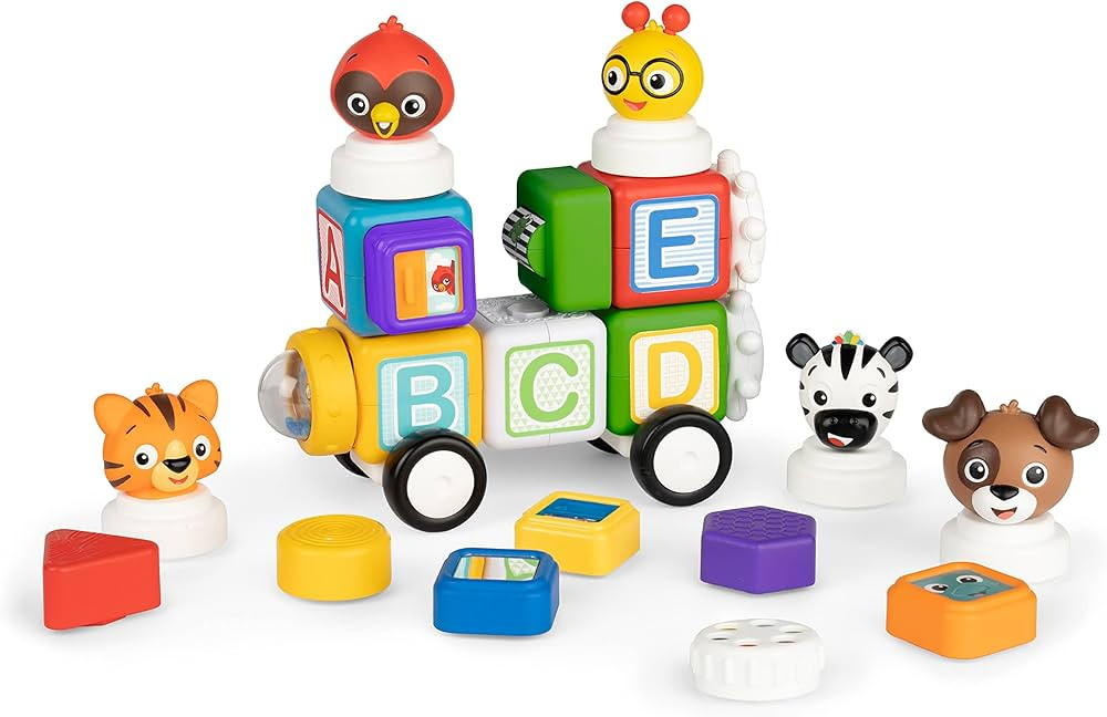 Baby Einstein Connectables 24 Piece STEAM Magnetic Blocks Learning Toys Letters Colors Animals fo... | Amazon (US)