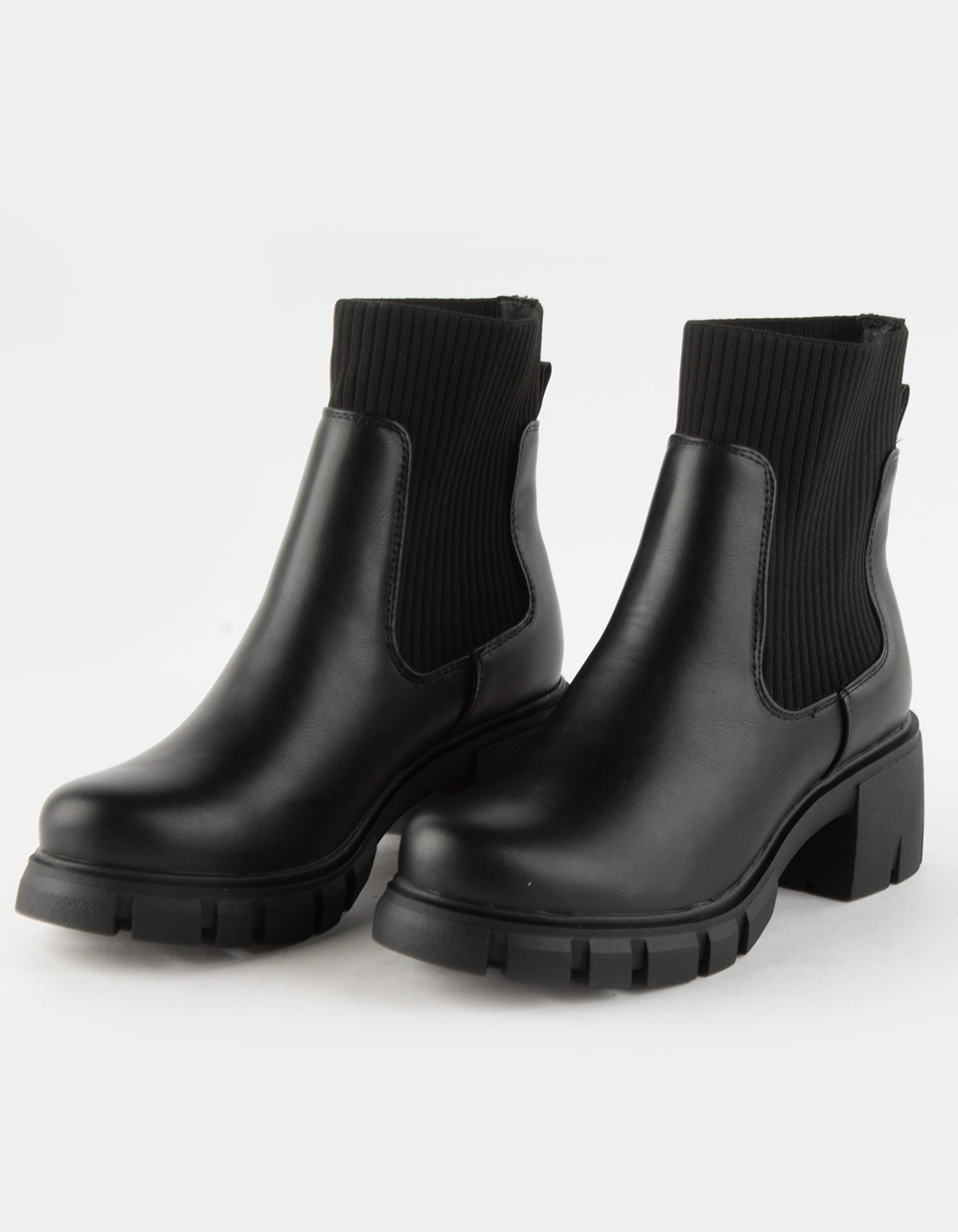 SODA Zordy Womens Sweater Knit Chelsea Boots | Tillys