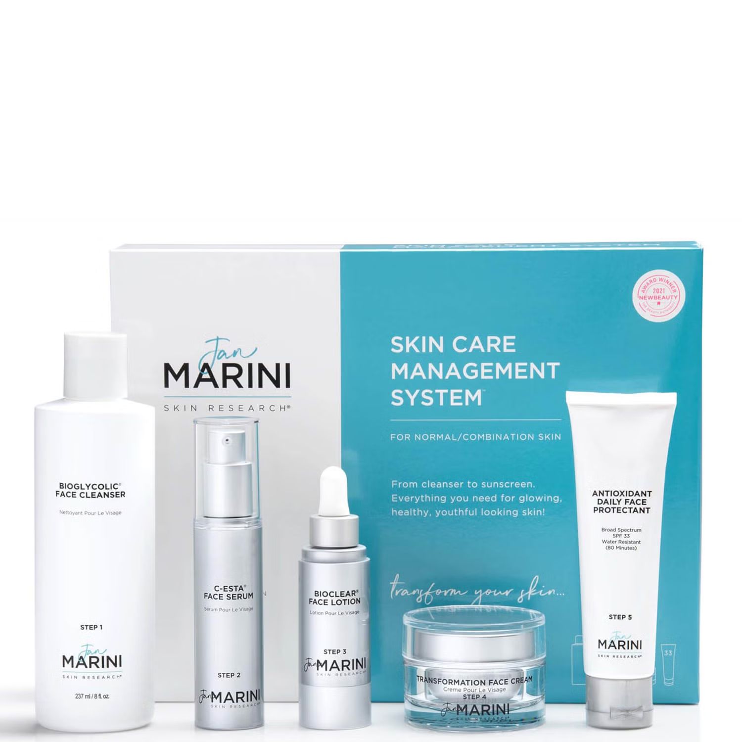 Jan Marini Skin Care Management System - Normal to Combination (5 piece - $374 Value) | Dermstore (US)