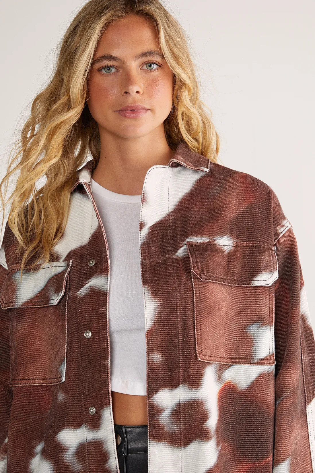 Tops | Cow Denim Oversized Shirt | NastyGal | NastyGal UK