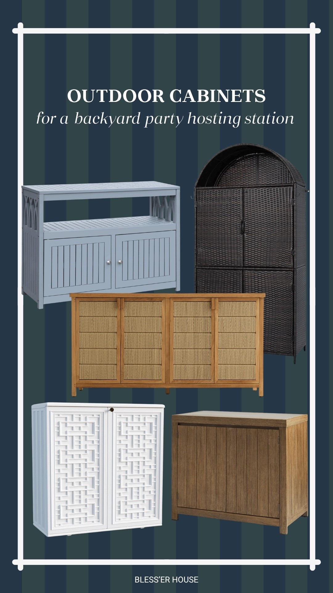 Outdoor storage cabinets perfect for setting up as a backyard party guest hosting station 


#LTKHome #LTKSeasonal