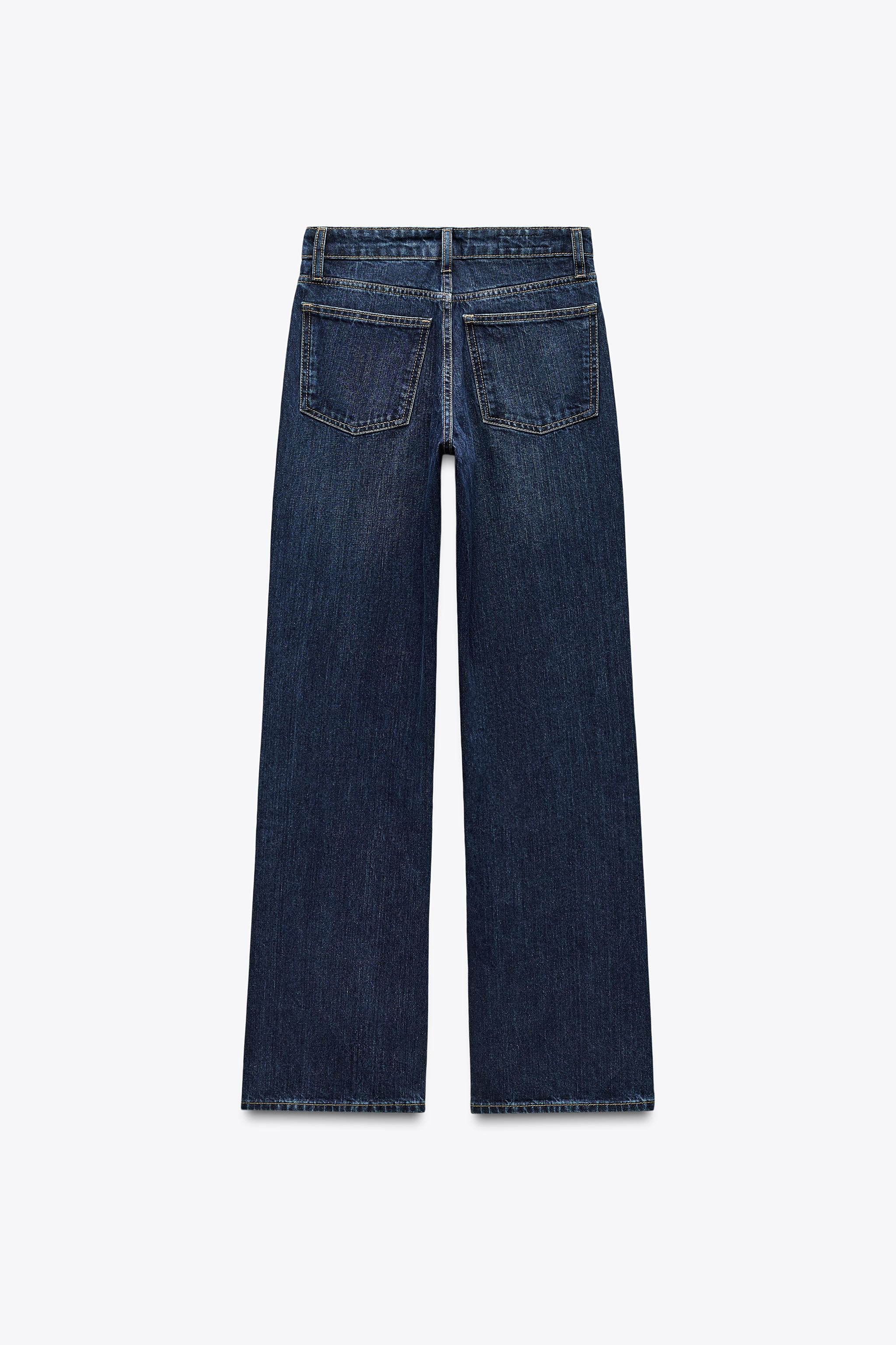 MID-RISE WIDE-LEG TRF JEANS | Zara UK