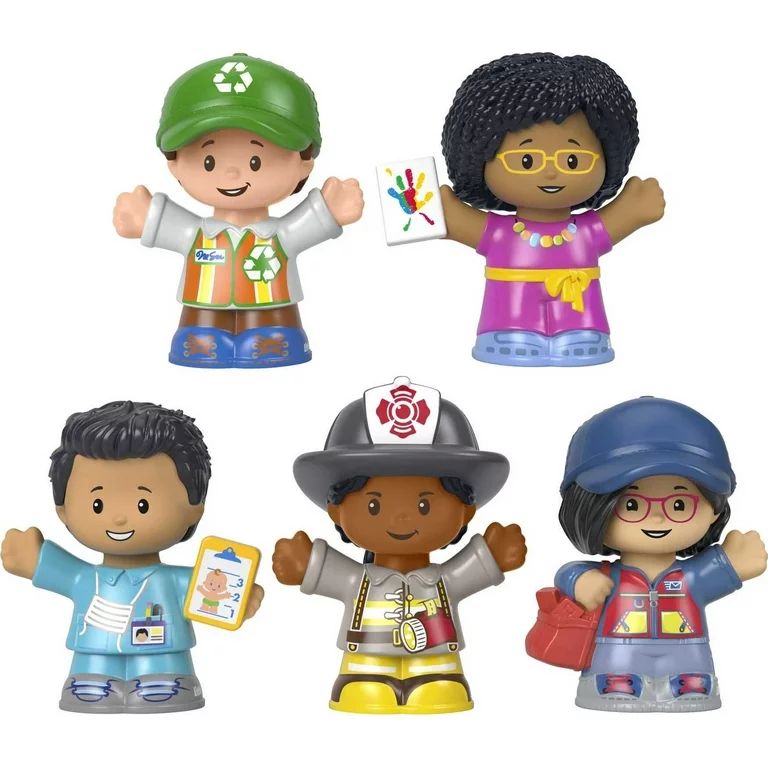Fisher-Price Little People Community Heroes Figure Set for Toddlers, 5 Characters | Walmart (US)