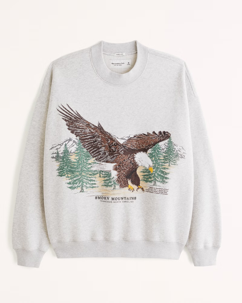 Smoky Mountains Graphic Crew Sweatshirt | Abercrombie & Fitch (US)
