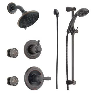 Monitor 14 Series Single Function Pressure Balanced Shower System with Shower Head, 2 Body Sprays... | Build.com, Inc.