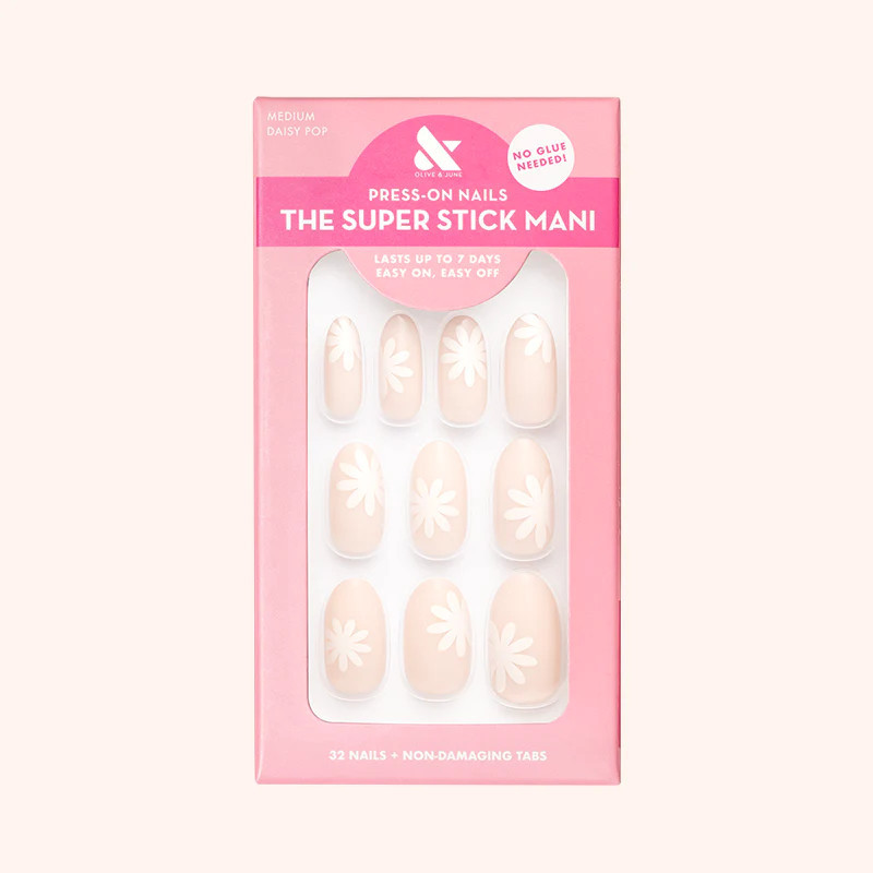 Daisy Pop | Medium | Oval - Tab Press-On | Olive & June