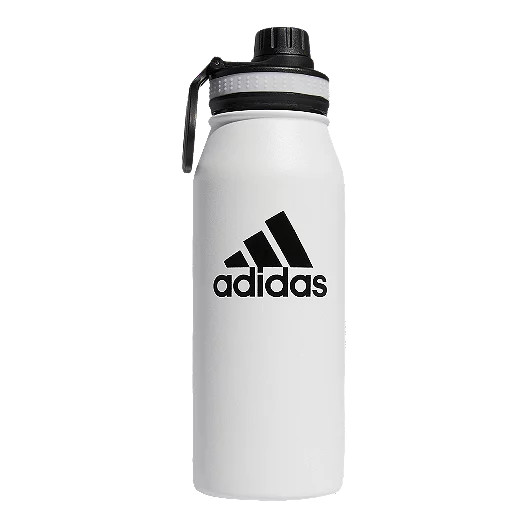 Adidas 32 oz Stainless Steel Water Bottle - White/Black | SportChek