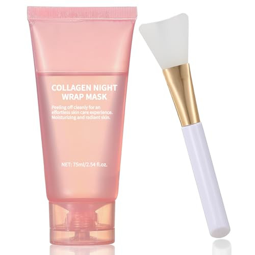 TYTCA Collagen Night Wrapping Mask Peel-Off Overnight Collagen Face Mask - Deeply Hydrates & Firming & Glowy - Reduce Sagging & Wrinkle For Glowing Skin 2.54 fl.oz with Mask Applicator | Amazon (US)