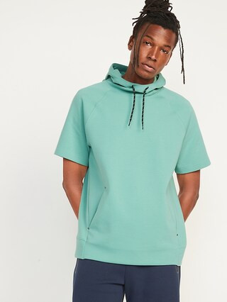 Dynamic Fleece Short-Sleeve Pullover Hoodie for Men | Old Navy (US)