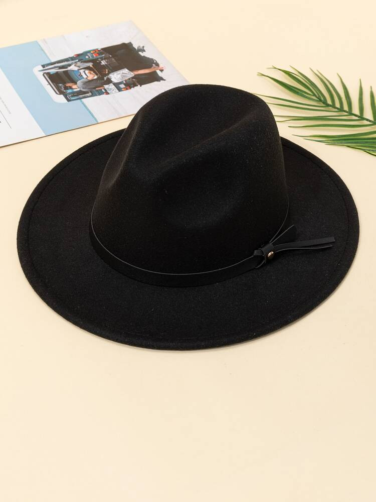 1pc Women Knot Decor Casual Fedora Hat, For Decoration | SHEIN