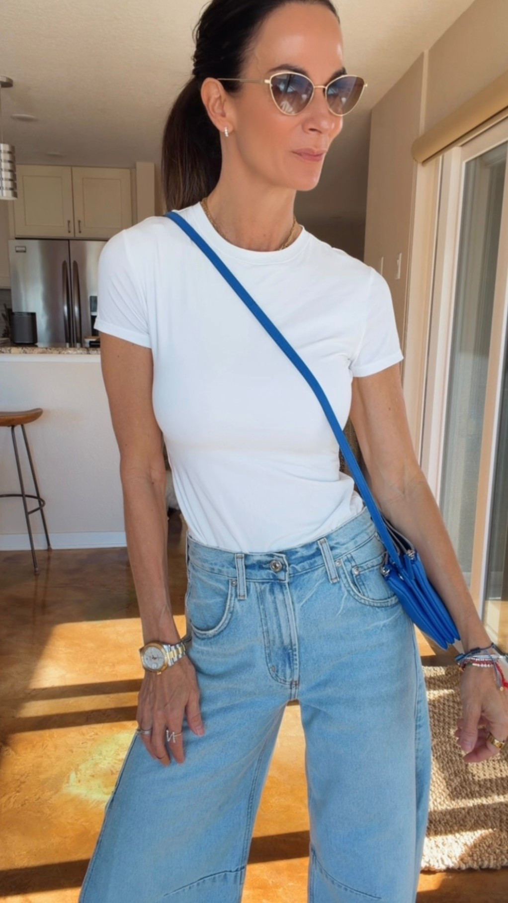 Running out the door for meetings + coffee… but make it cute ☕️✨

These jeans??? I’m sorry… the fit, the slit, the way they just do everything 🤌🏼
Paired with my favorite cage Celine sandals and a simple tee… perfection is honestly an understatement.

Effortless, polished, and ready for whatever the day throws at me 💫

Wearing size 23

#ootdstyle #effortlesschic #denimstyle #over40style #ltkfashion

#LTKootd #LTKdayinmylife #LTKgrwm