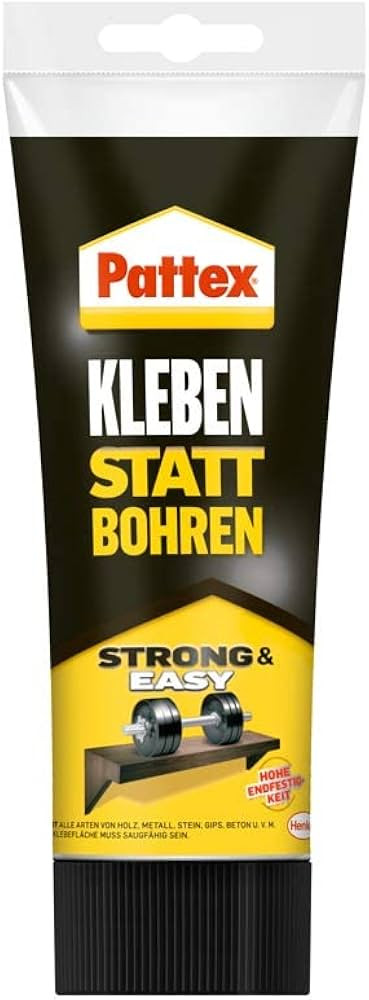 Pattex Montagekleber Kleben statt Bohren, starker Kraftkleber für sofortigen Halt, universell ei... | Amazon (DE)