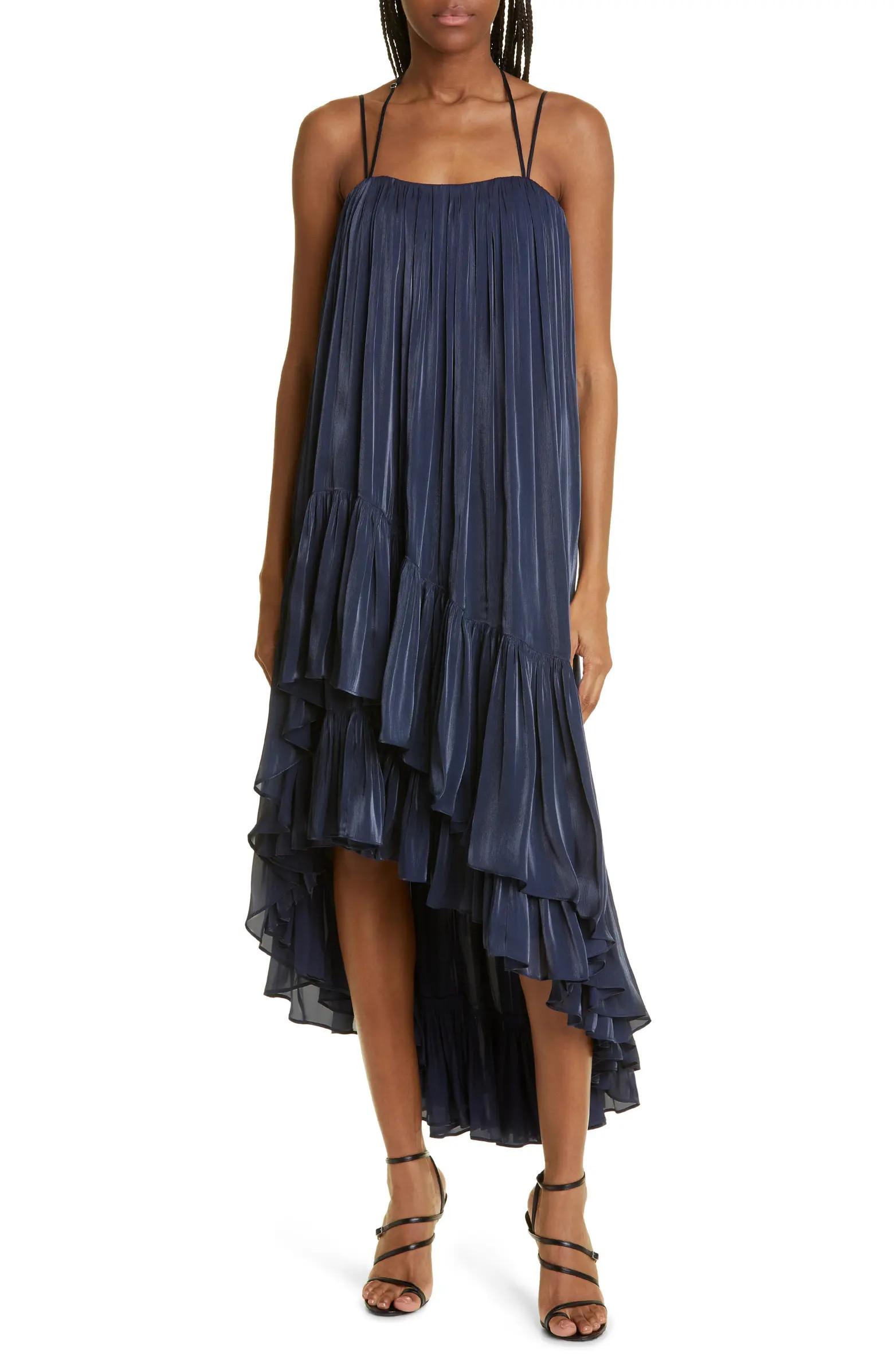 Soliel Ruffle Trapeze Dress | Nordstrom