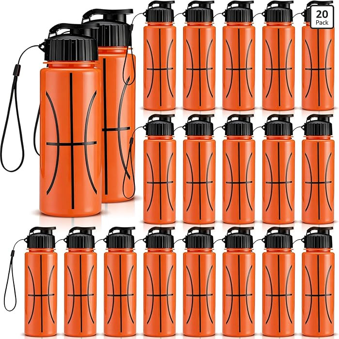 Mifoci 20 Pieces Sports Water Bottle Bulk 17 oz Reusable Plastic Biking Water Bottle Tumbler Adul... | Amazon (US)