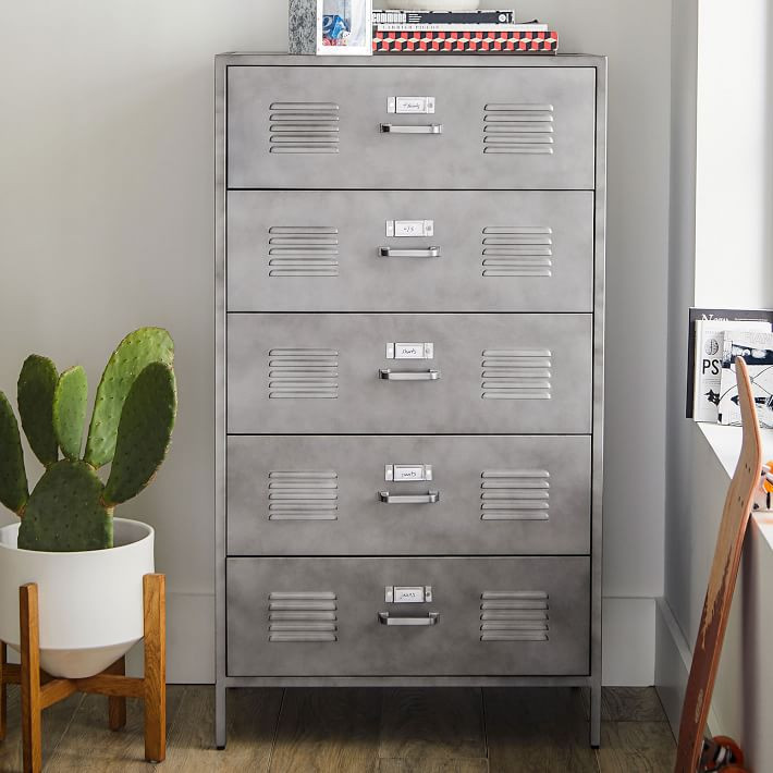 Locker Tall Chest of Drawers (29") | Pottery Barn Teen