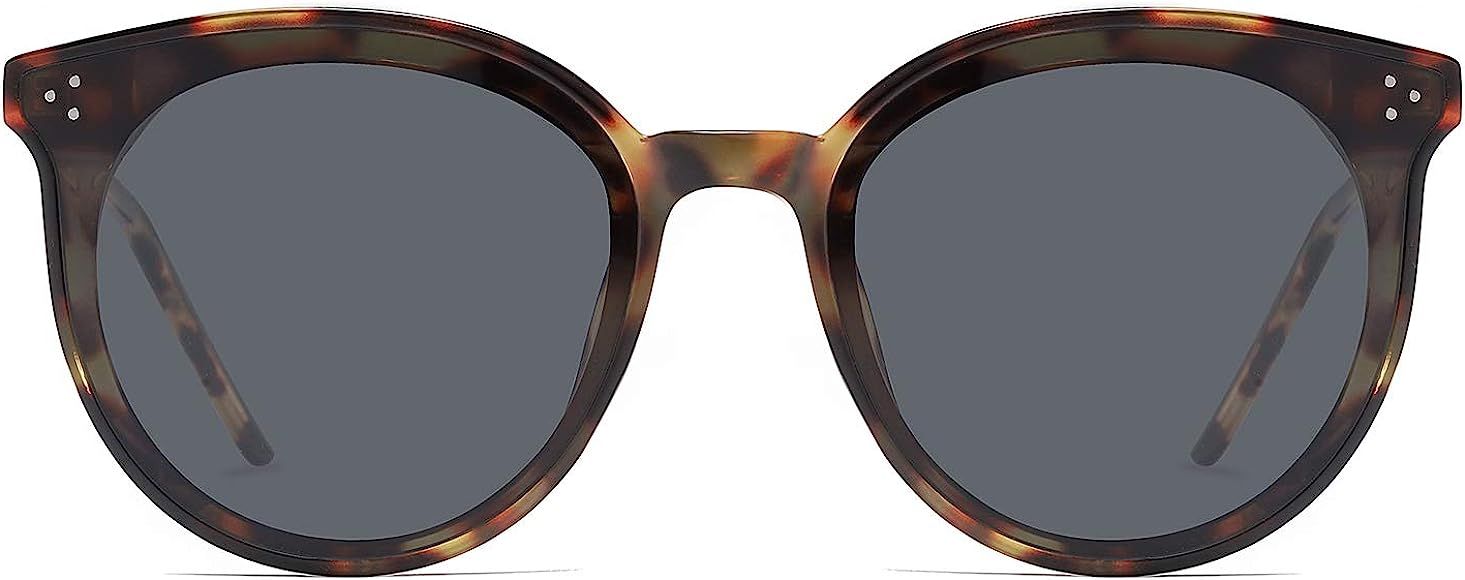 Classic Retro Round Oversized Sunglasses for Women with Rivets DOLPHIN SJ2068 | Amazon (US)