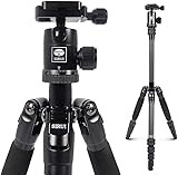 SIRUI Carbon Fiber Travel 5C Tripod 54.3 inches Lightweight Portable Camera Tripod with Ball Head and Arca Swiss Plate Load Capacity Up to 4kg | Amazon (US)