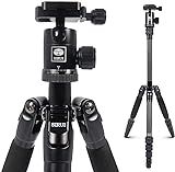 SIRUI Carbon Fiber Travel 5C Tripod 54.3 inches Lightweight Portable Camera Tripod with Ball Head and Arca Swiss Plate Load Capacity Up to 4kg | Amazon (US)