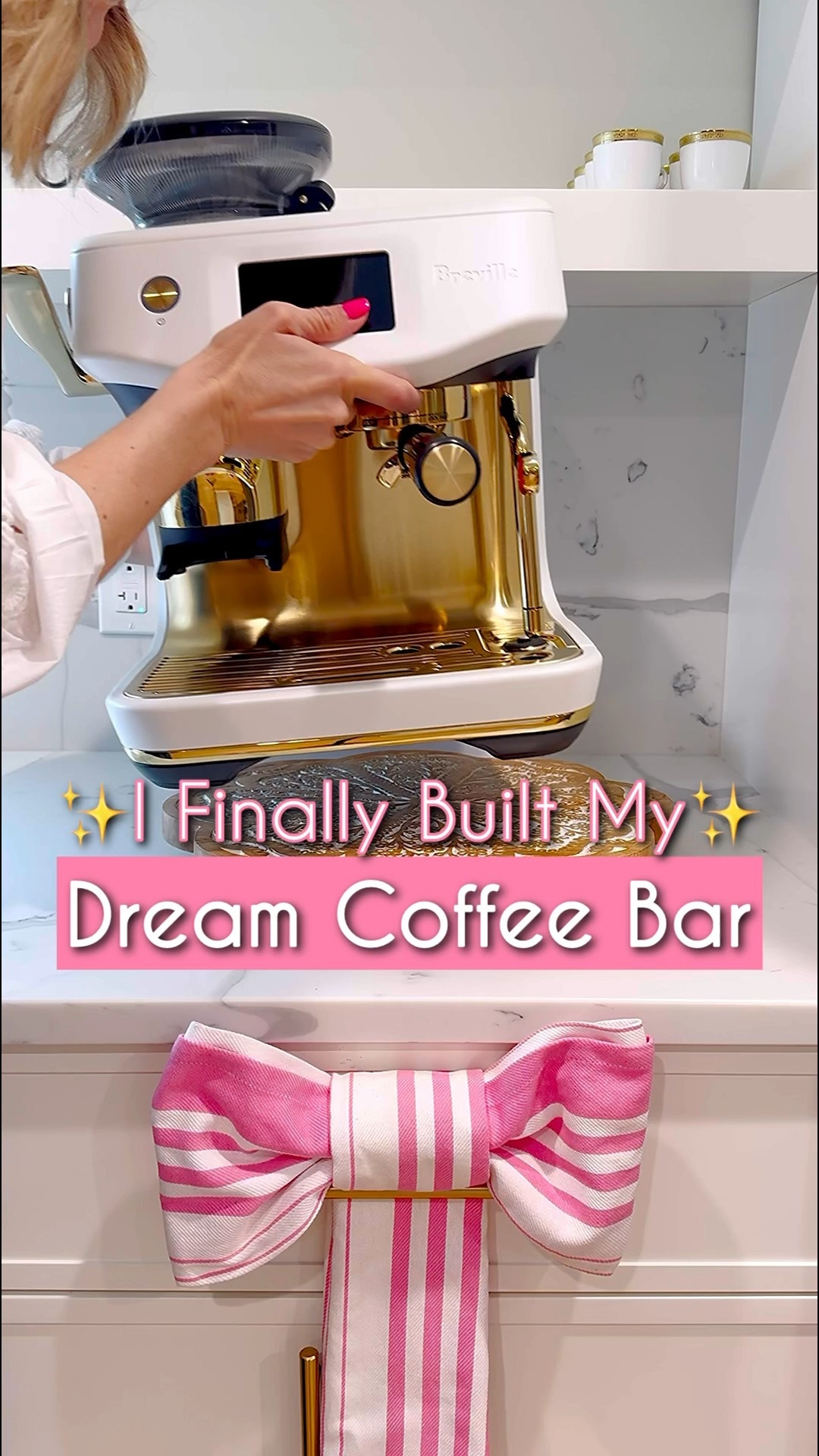 My dream coffee bar is finally done. Linking everything I used to create a cozy, functional coffee station that keeps my counters organized and makes my mornings feel like a café moment at home.
#coffeebar #coffeestation #kitchenorganization #homedecor #coffeecorner

#LTKHome #LTKmorningroutine #LTKmomlife