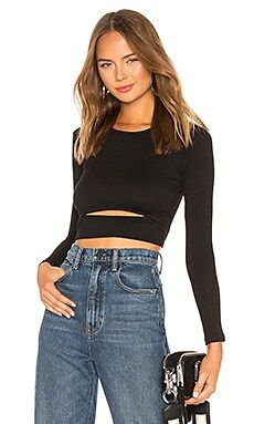 Lovers + Friends Clea Top in Black from Revolve.com | Revolve Clothing (Global)