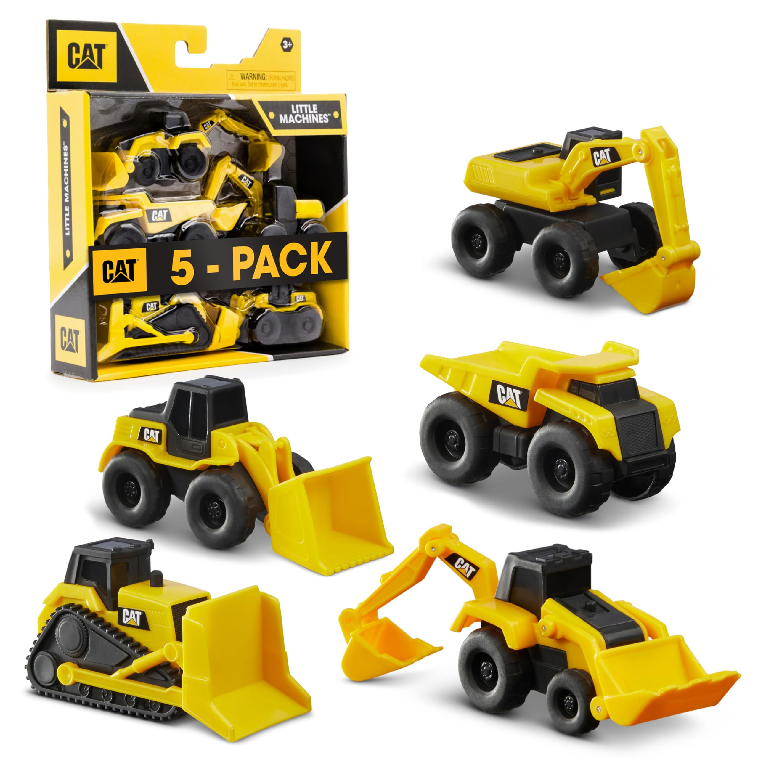 Cat Construction Little Machines 5 Pack - Great Cake Toppers | Amazon (US)