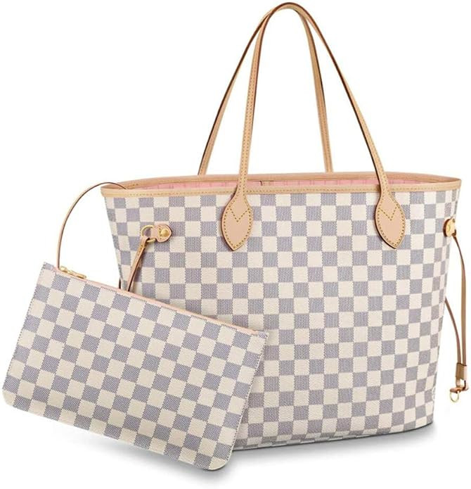 Women's Classic Canvas Never-full Top-Handle Tote Bag Large Capacity Haute Couture Shoulder Bag | Amazon (US)
