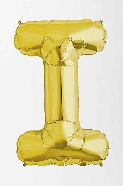 Gold Letter Party Balloon,I,ONE SIZE | Urban Outfitters US