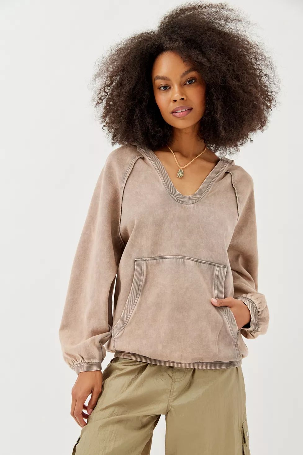 BDG Carli Seamed Hoodie Sweatshirt | Urban Outfitters (US and RoW)