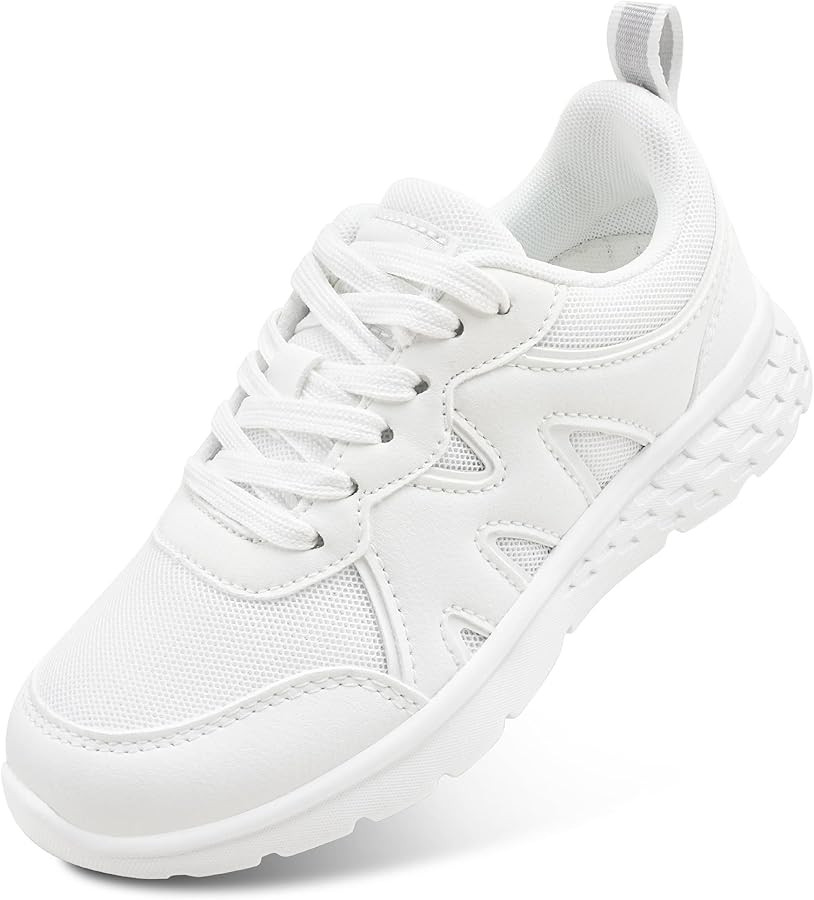 Stelle Girls Tennis Shoes with DIY Charms Kids Sneakers Lightweight Non-Slip Athletic Running Vol... | Amazon (US)