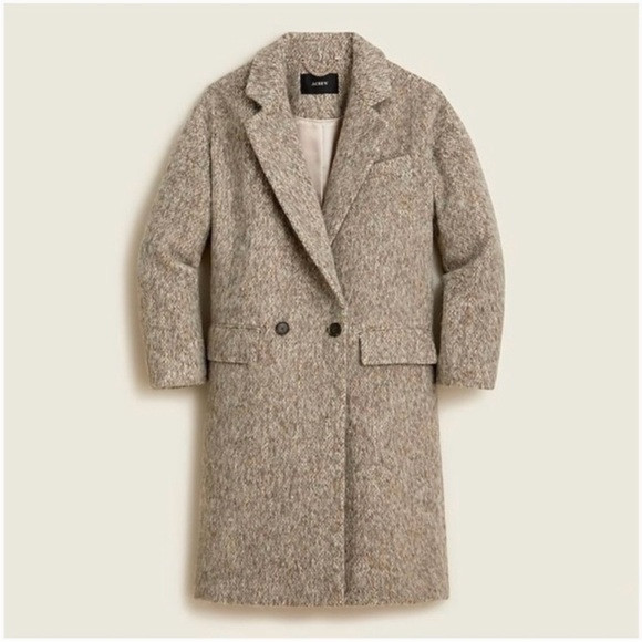 J. Crew Relaxed Italian Brushed Wool Topcoat Coat BA532 | Poshmark