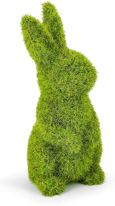 Easter Bunny Decorations,Resin Moss Bunny Figurine,Garden Artificial Moss Rabbit Easter Décor Pa... | Amazon (US)