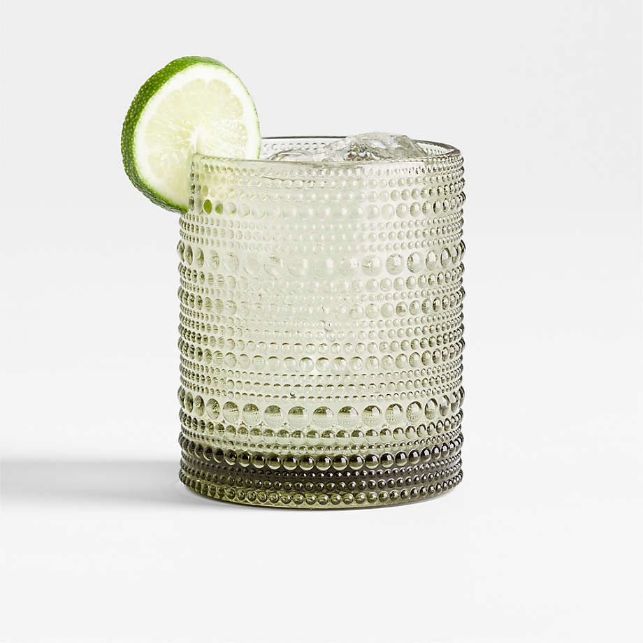 Alma Blue Highball and Double Old-Fashioned Glass | Crate and Barrel | Crate & Barrel
